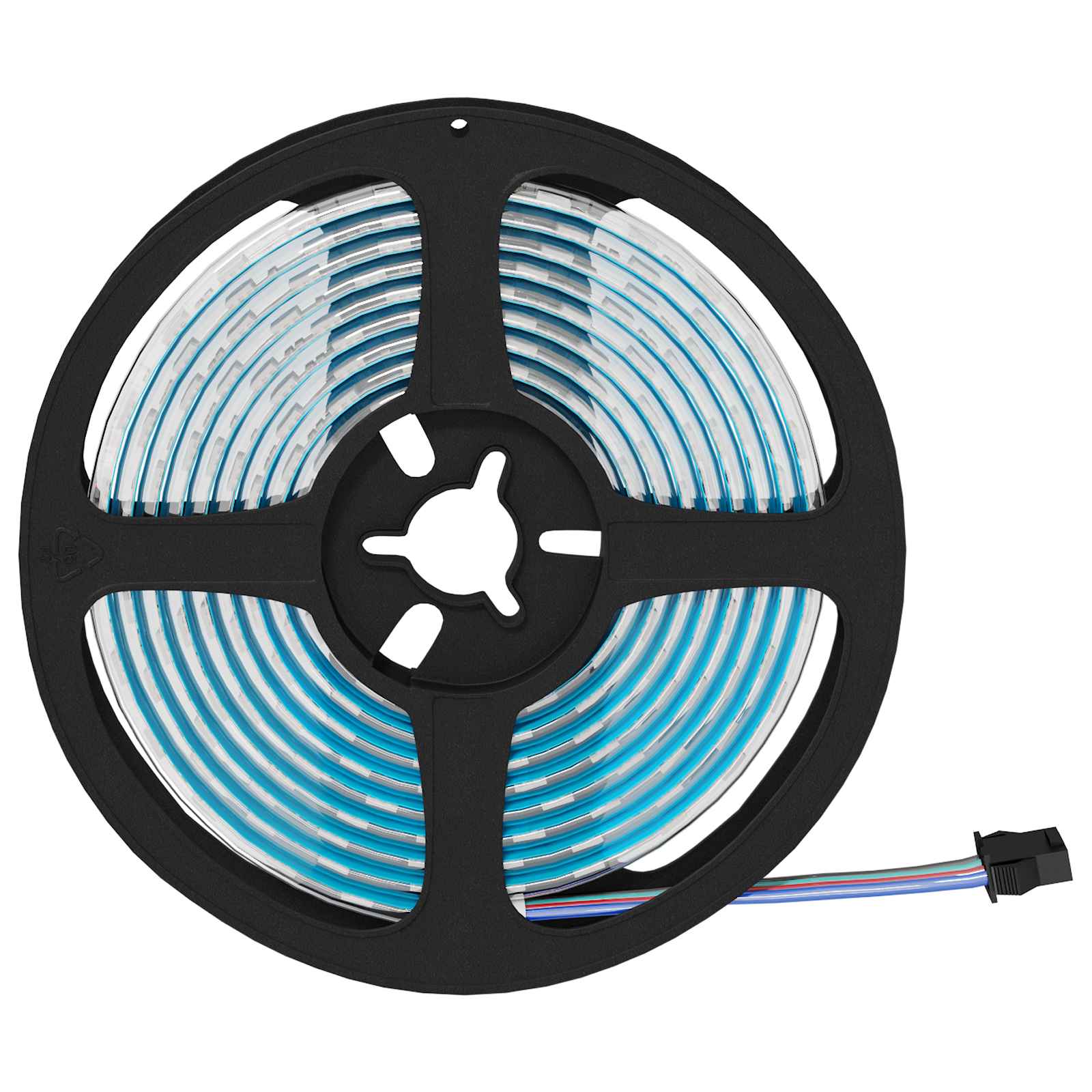 LED Strip 4 pcs Black and Transparent 210 x 0.8 x 0.3 cm