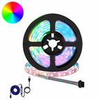 LED Strip 4 pcs Black and Transparent 95 x 0.8 x 0.3 cm