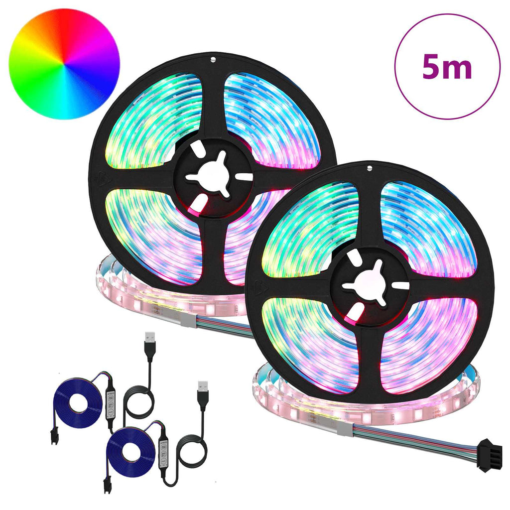 LED Strip 4 pcs Black and Transparent 250 x 0.8 x 0.3 cm