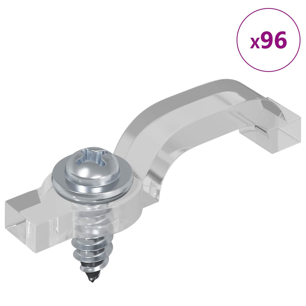 LED Strip 4 pcs Black and Transparent 470 x 0.8 x 0.3 cm