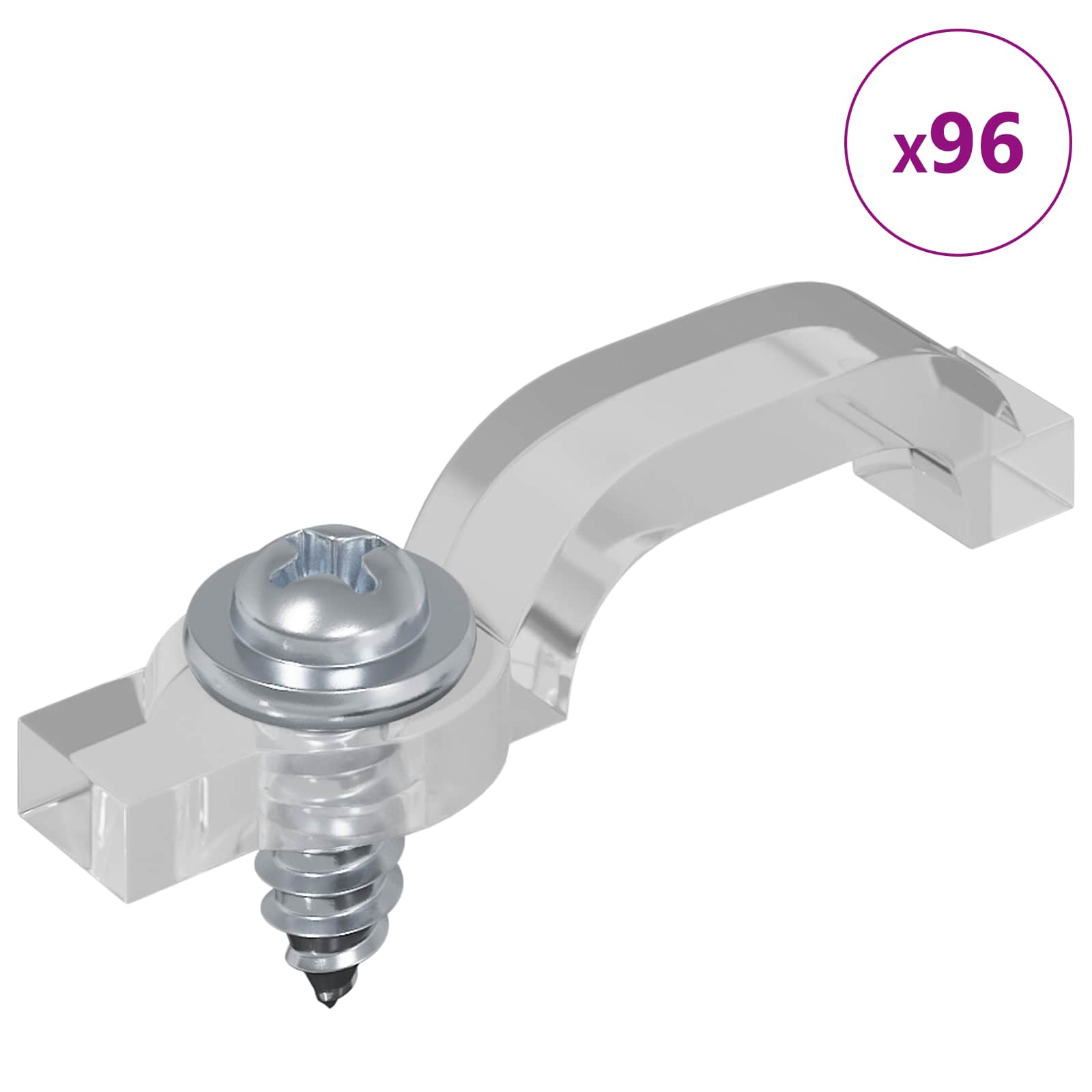 LED Strip 4 pcs Black and Transparent 470 x 0.8 x 0.3 cm