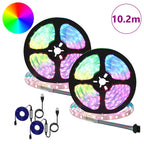 LED Strip 4 pcs Black and Transparent 510 x 0.8 x 0.3 cm