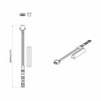 LED Strip 4 pcs Black and White 150 cm Copper and Plastic