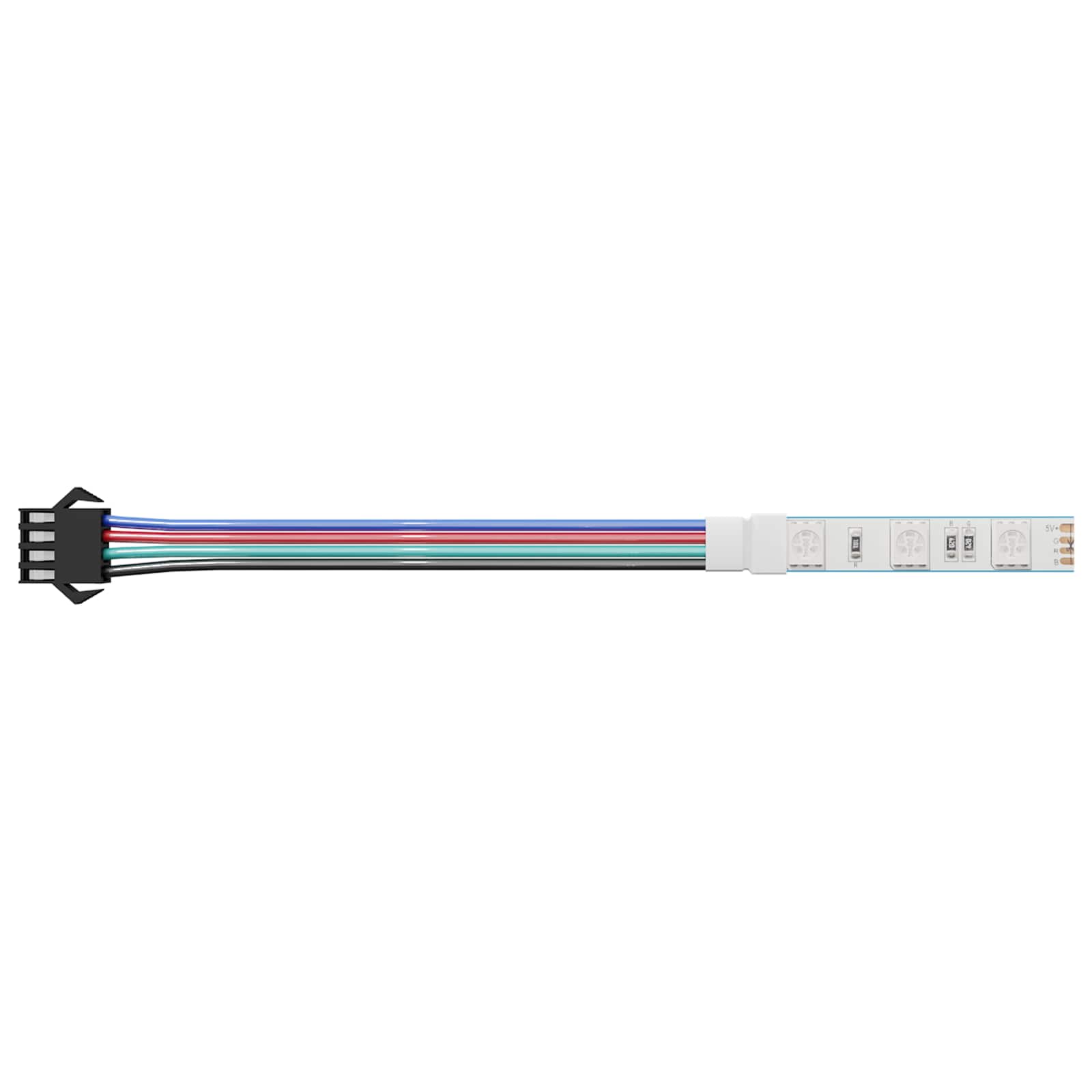 LED Strip 4 pcs Black and Multicolour 150 cm Copper and Plastic
