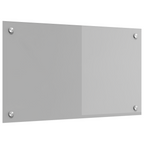 Kitchen Backsplash Light grey 70 x 40 x 0.6 cm Tempered Glass