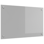 Kitchen Backsplash Light grey 80 x 50 x 0.6 cm Tempered Glass