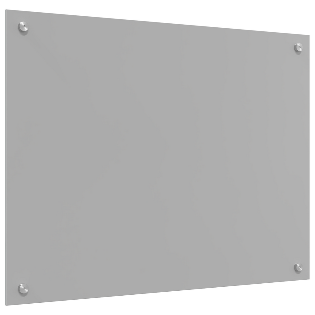 Kitchen Backsplash Light grey 80 x 50 x 0.6 cm Tempered Glass