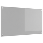 Kitchen Backsplash Light grey 90 x 50 x 0.6 cm Tempered Glass