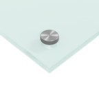 Kitchen Backsplash White 110 x 50 x 0.6 cm Tempered Glass