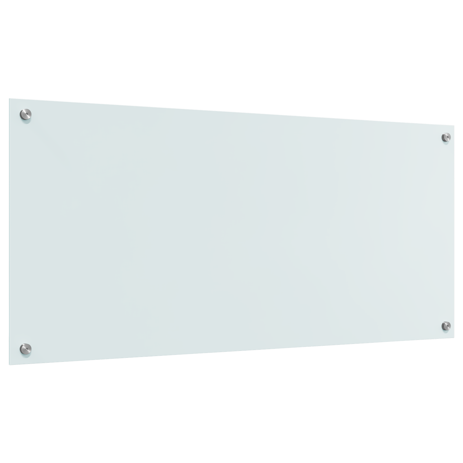 Kitchen Backsplash White 110 x 50 x 0.6 cm Tempered Glass