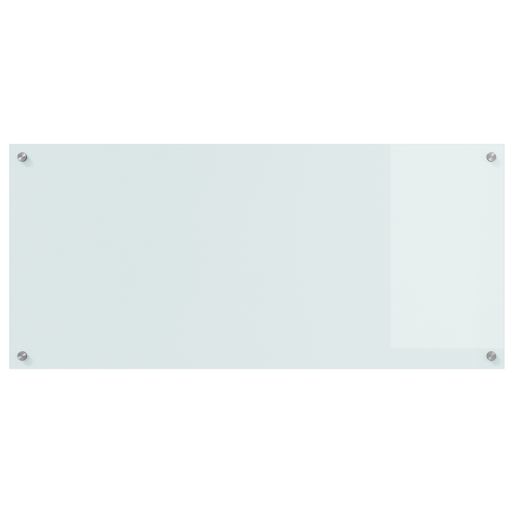 Kitchen Backsplash White 110 x 50 x 0.6 cm Tempered Glass