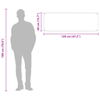 Kitchen Backsplash Transparent 120 x 40 x 0.6 cm Tempered Glass