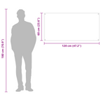 Kitchen Backsplash Transparent 120 x 60 x 0.6 cm Tempered Glass