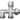 4-weg verdeler ½” x euro+adaptor 15mm x 2 X 3/4"